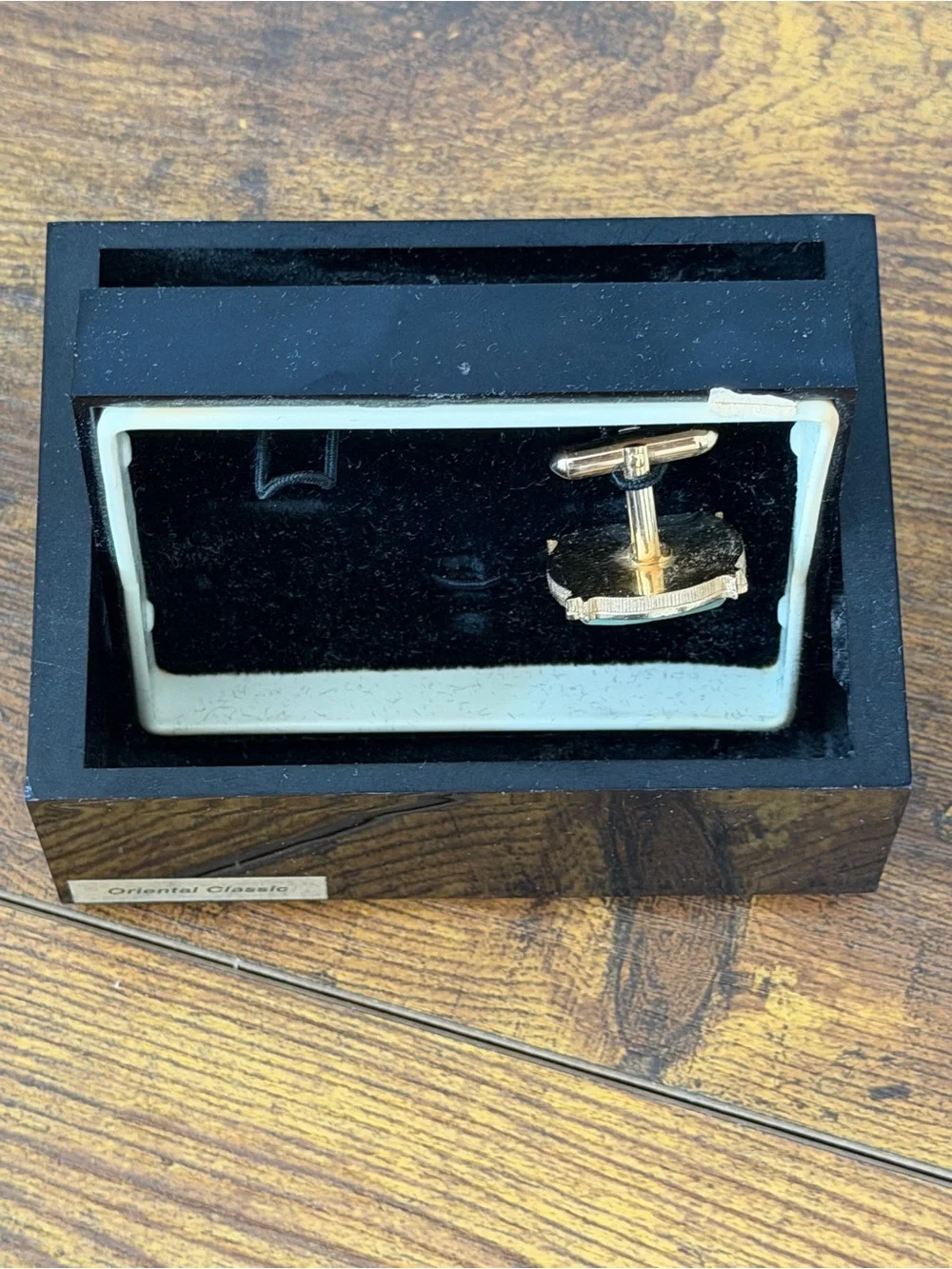 Vintage Swank Arts Of The World Chinese Junk Ship Cufflinks Tie Tack Set
